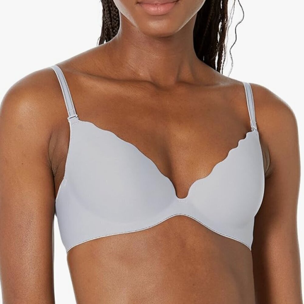 NWT B.TEMPT'D by Wacoal Women's B.Wow'd Push-Up Bra, lilac gray
